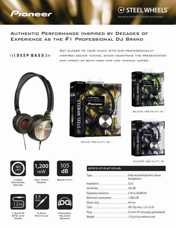 Pioneer Headphones SE-MJ71-G-page_pdf
